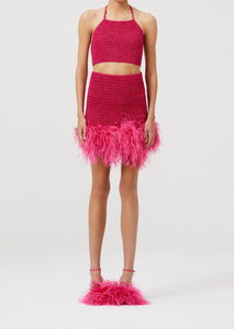 SS22 CROCHET 11 TOP PINK