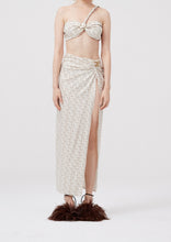 Load image into Gallery viewer, SS22 SKIRT 01 BEIGE LOGO
