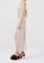 Load image into Gallery viewer, SS22 SKIRT 01 BEIGE LOGO
