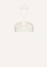 Load image into Gallery viewer, Crisscross bandeau swim top in cream
