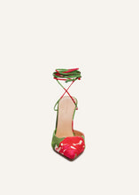 Load image into Gallery viewer, SS22 THIN PUMPS FABRIC GREEN PRINT
