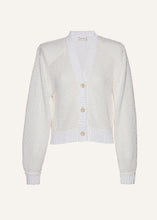 Load image into Gallery viewer, SS23 KNITWEAR 02 CARDIGAN WHITE
