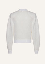 Load image into Gallery viewer, SS23 KNITWEAR 02 CARDIGAN WHITE
