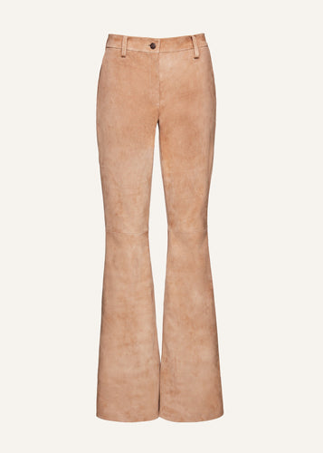 SS23 LEATHER 05 PANTS BEIGE