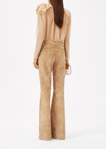 SS23 LEATHER 05 PANTS BEIGE