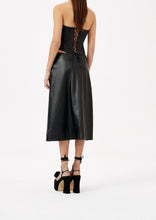 Load image into Gallery viewer, SS23 LEATHER 08 SKIRT BLACK
