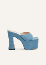 Load image into Gallery viewer, SS23 PLATFORM MULE DENIM BLUE
