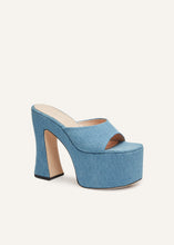 Load image into Gallery viewer, SS23 PLATFORM MULE DENIM BLUE
