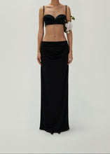 Load image into Gallery viewer, Rose sweetheart bra top in black
