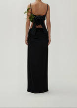 Load image into Gallery viewer, Rose sweetheart bra top in black

