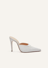Load image into Gallery viewer, SS24 HIGH MULES SATIN PEARLS CREAM
