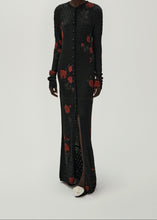 Load image into Gallery viewer, SS24 KNITWEAR 16 CARDIGAN BLACK PRINT
