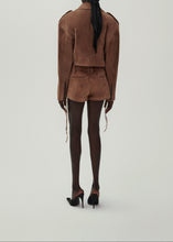 Load image into Gallery viewer, SS24 LEATHER 02 SHORTS BROWN
