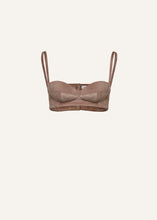 Load image into Gallery viewer, SS24 LEATHER 05 TOP BRA BROWN
