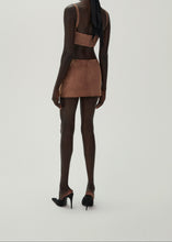 Load image into Gallery viewer, SS24 LEATHER 05 TOP BRA BROWN
