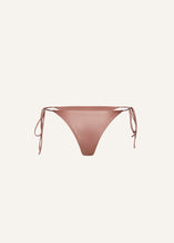Load image into Gallery viewer, String tie swim bottom in metallic blush
