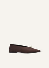 Load image into Gallery viewer, SS25 BALLET FLATS BROWN PEARL
