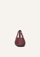 Load image into Gallery viewer, SS25 BALLET FLATS EMBROIDERY BURGUNDY
