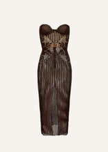 Load image into Gallery viewer, SS25 CROCHET 01 DRESS BROWN
