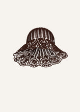 Load image into Gallery viewer, SS25 CROCHET 05 HAT BROWN
