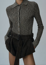 Load image into Gallery viewer, SS25 KNITWEAR 10 CARDIGAN BROWN
