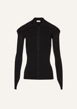 Load image into Gallery viewer, SS25 KNITWEAR 14 CARDIGAN BLACK
