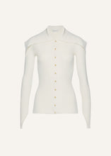 Load image into Gallery viewer, SS25 KNITWEAR 14 CARDIGAN WHITE
