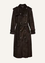 Load image into Gallery viewer, SS25 LEATHER 02 COAT BROWN SUEDE

