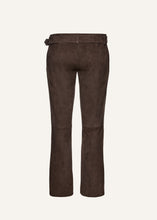 Load image into Gallery viewer, SS25 LEATHER 11 PANTS BROWN SUEDE
