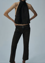 Load image into Gallery viewer, SS25 LEATHER 11 PANTS BROWN SUEDE
