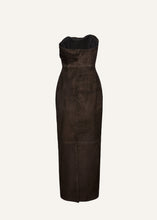 Load image into Gallery viewer, SS25 LEATHER 18 DRESS BROWN SUEDE
