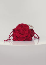 Load and play video in Gallery viewer, Pearl Magda bag in red crochet
